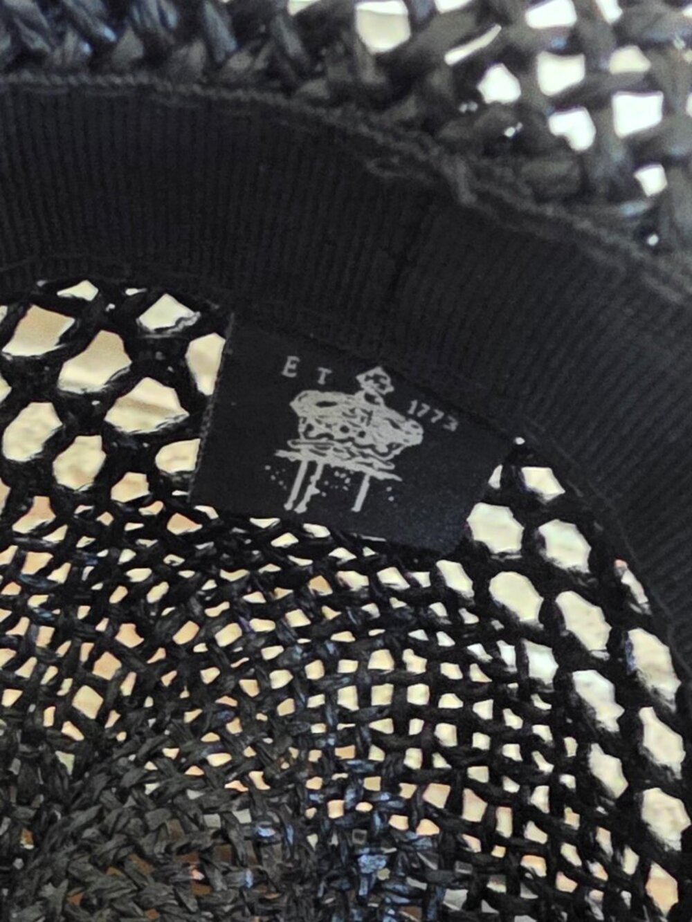 Christys’ Crown Collection Black Woven Fedora Feather Accent S/M Tony Merenda - Picture 5 of 6